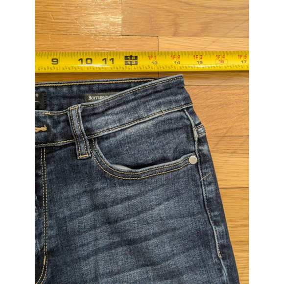 Judy Blue Boyfriend Distressed Jeans Size 7 28 - Picture 10 of 13